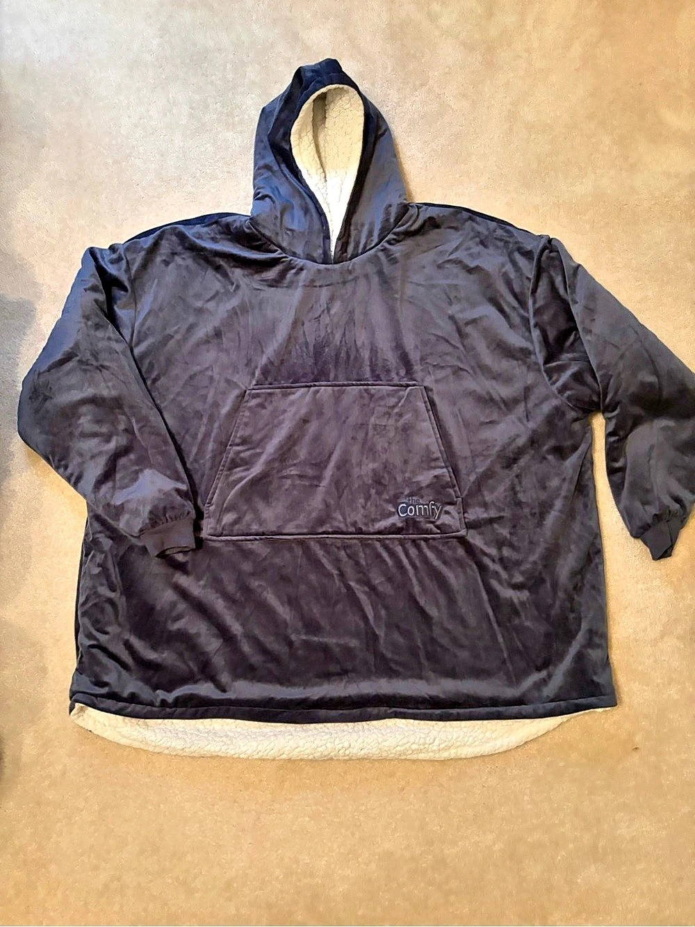 Comfy The Comfy Navy Sherpa-Lined Pullover